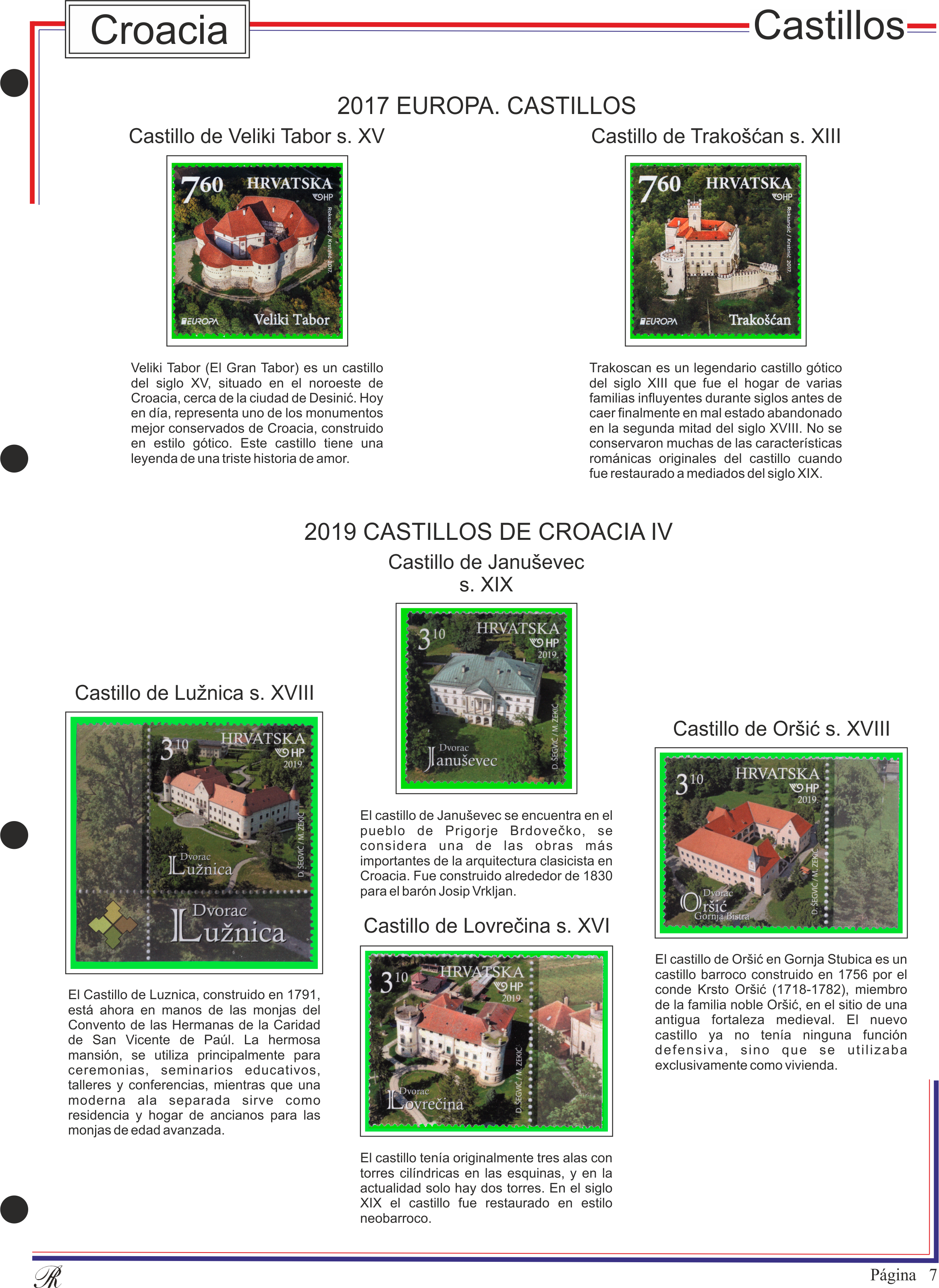 Álbum de Castillos de Croacia