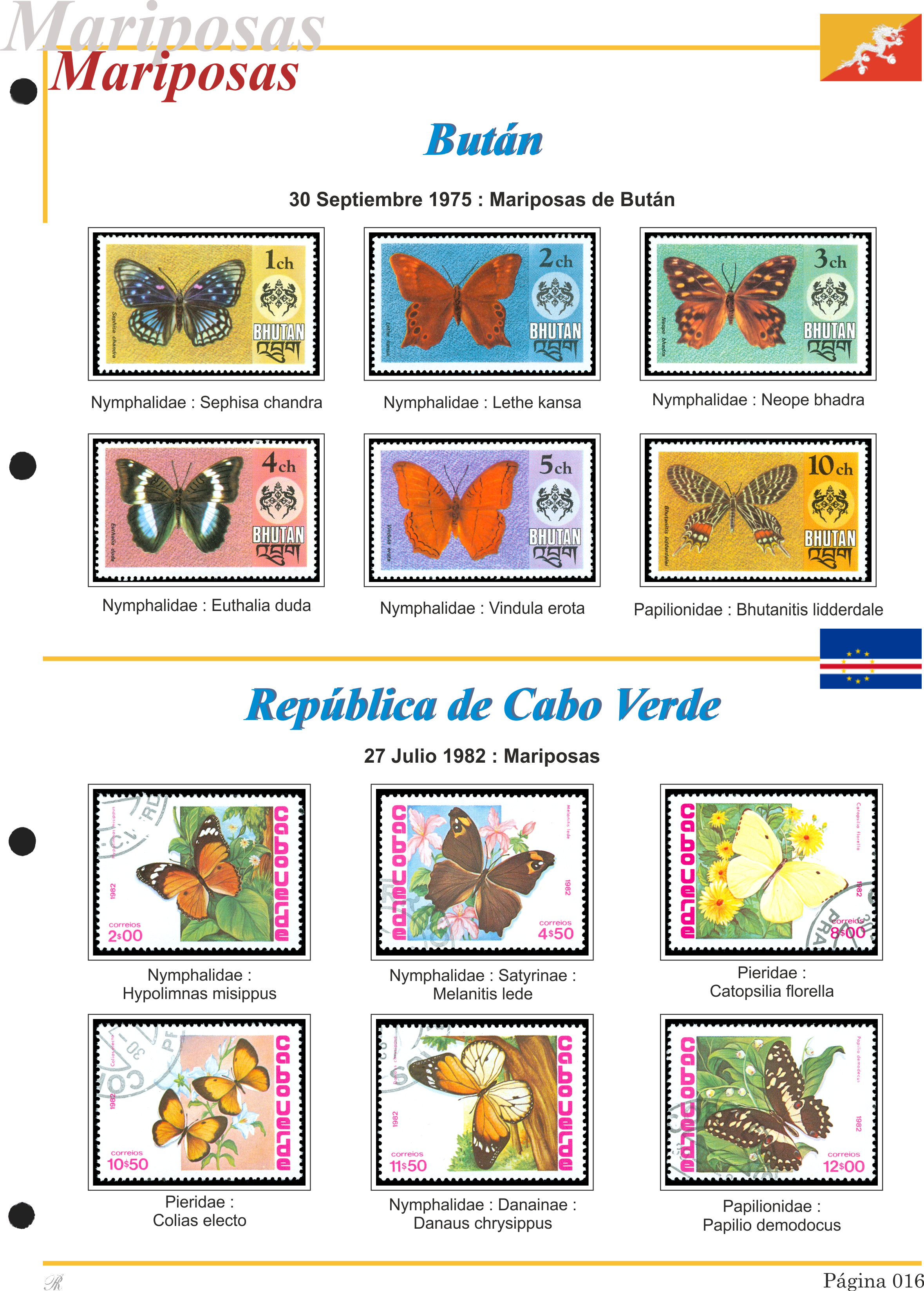 Álbum de mariposas