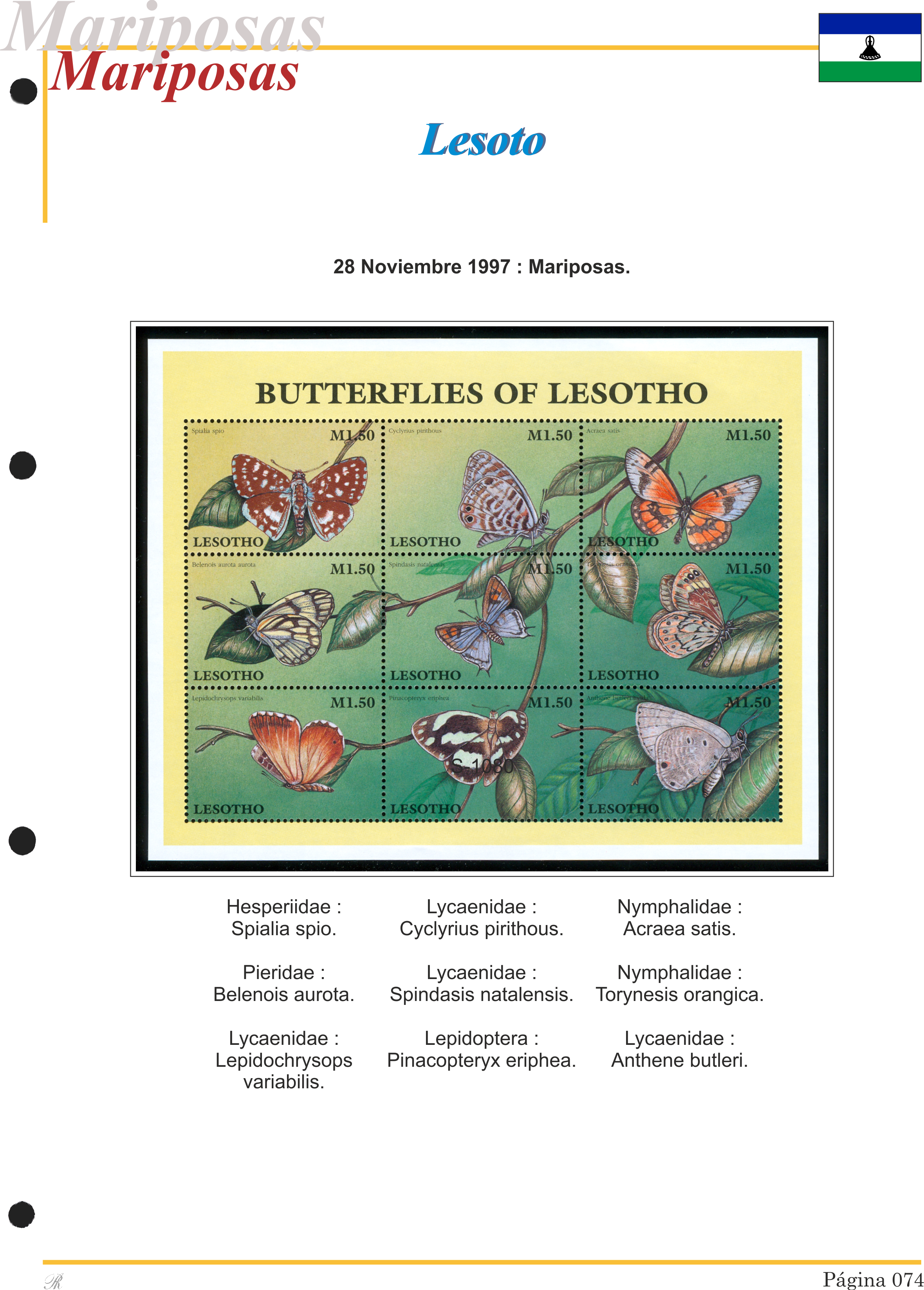 Álbum de mariposas